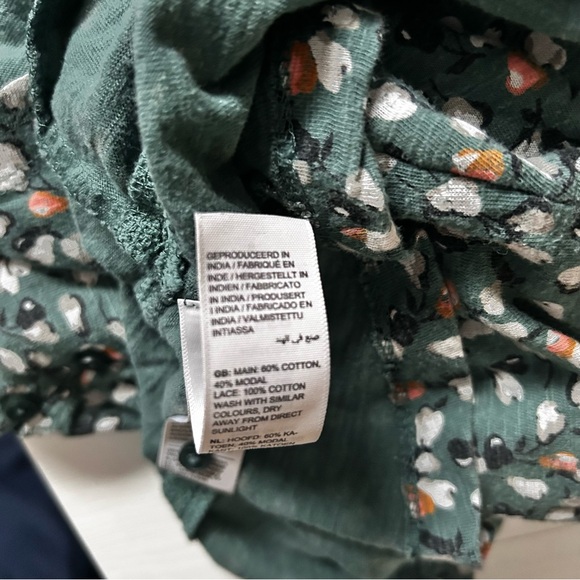 Fat Face high quality soft cotton Green Floral dress - Picture 8 of 8
